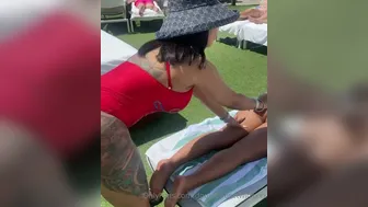 Alexis Skyy aka alexisskyyofficial onlyfans  shows chest