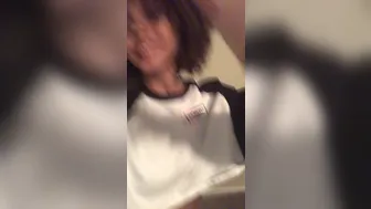 Mariaa Skyy aka mariaaskyy onlyfans busty brunette sucks dildo