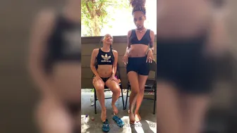 Bria Backwoods aka briabackwoods onlyfans  in oil shows a graceful body