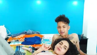 daringhotgroup  Caresses her huge clitoris