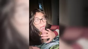 Emily Rinaudo onlyfans 23-12-2024 homemade first person blowjob