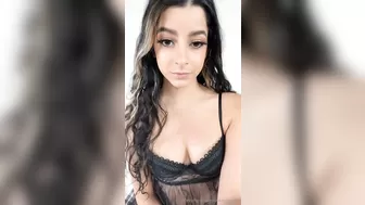 ohkaybunny black lingerie playing with tits